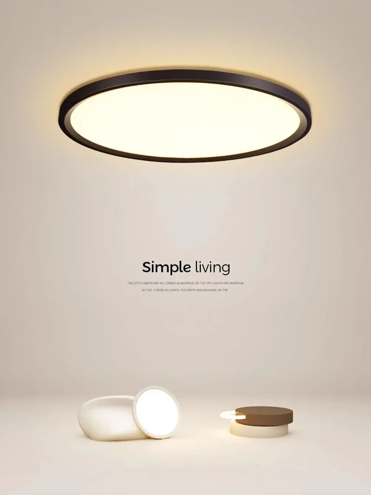 

Modern Minimalism Round Led Ceiling Lamp Dimmable Bedroom Study Light For Room Indoor Lighting Lustre Circle Home Decor Fixtures