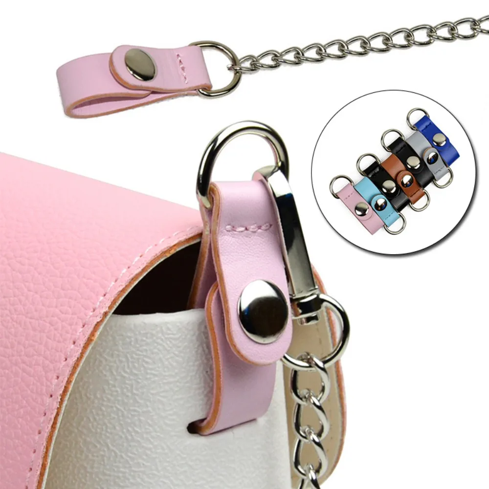 1 Pair Leather Bag Strap Buckle Attachment All-match Detachable Bag Clamps Connect Hook for Obag