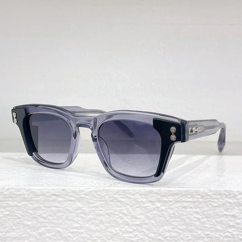 

AKS-104B Square Acetate Sunglasses for Men and Wome High Quality Handmade UV400 Outdoor Brand Designer Trendy Eyeglasses