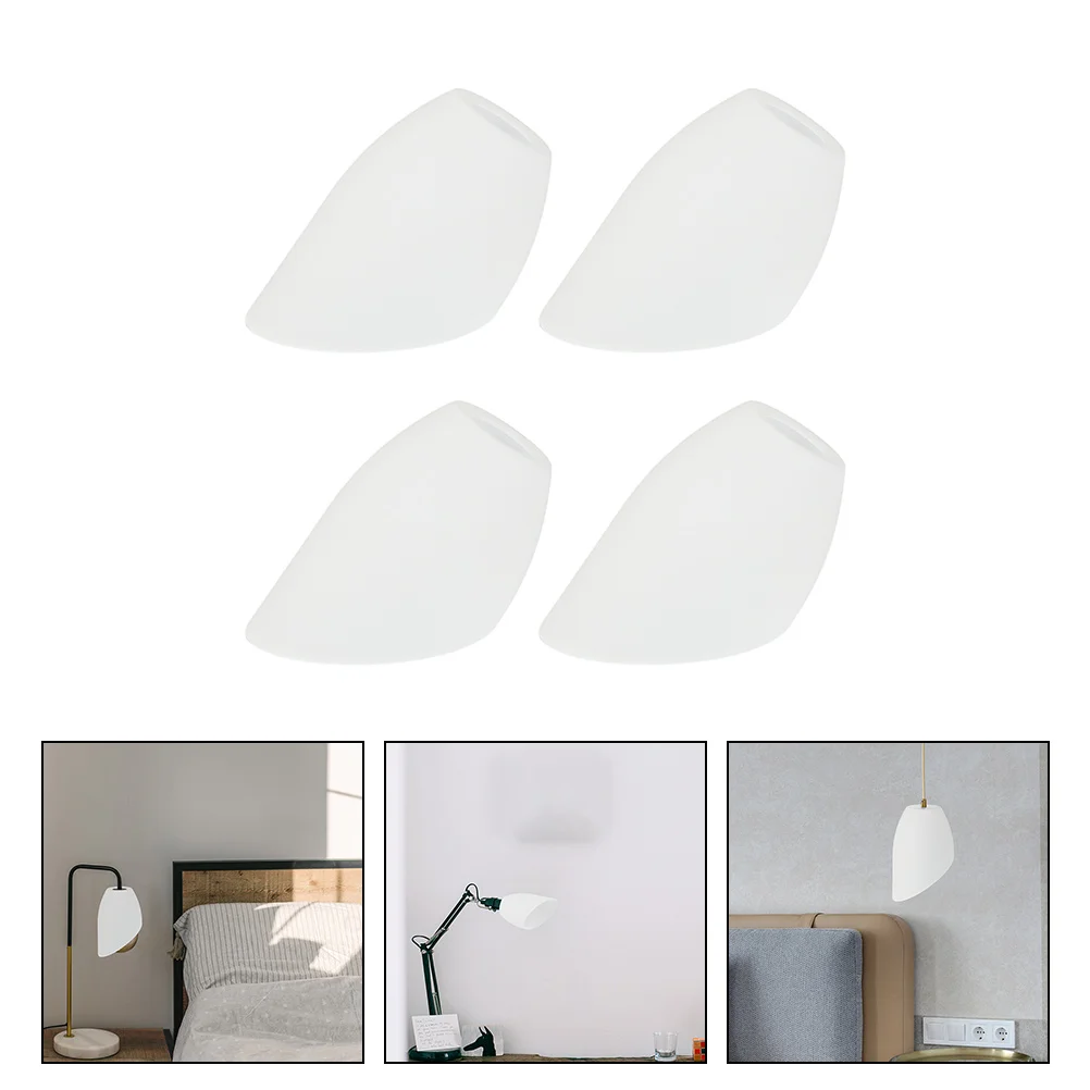 

4pcs Plastic Lampshade Cover Replacement Shades for Floor Table Lamps 4 2CM Hole Decor Bedroom Living Room Warm