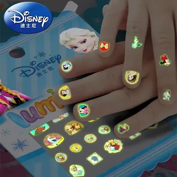 Disney Prinses Lichtgevende Nail Stickers Bevroren Sophia Minnie Mouse Wiinie De Pooh Glow In Dark Nail Stickers Meisje Gift