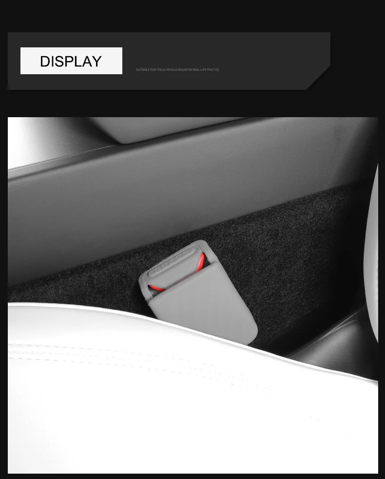 Für Tesla Model Y Juniper 2020-2025 Vordersitzgurt-Silikonschutz Vollabdeckung für Model 3 Sitzgurtschnallen-Basisabdeckungen – Detail 11
