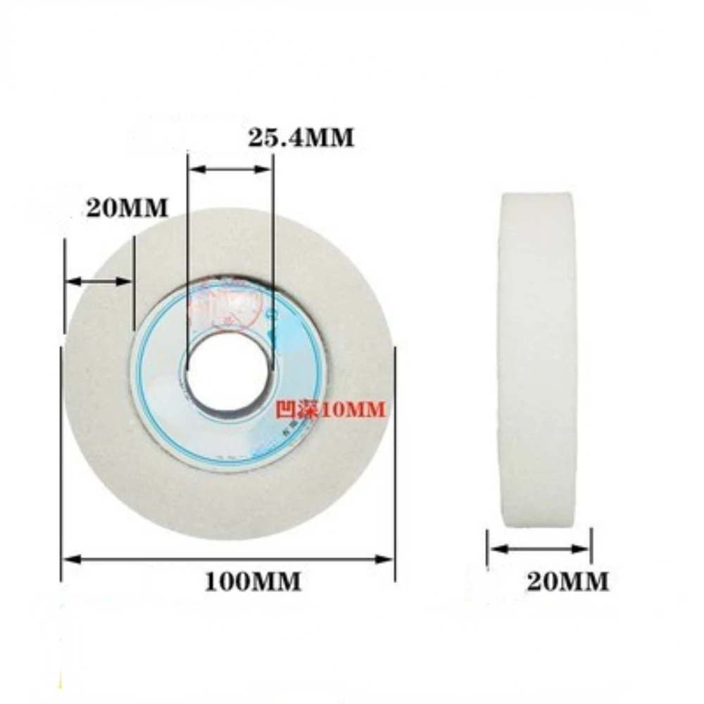 Roda gerinda pelubang keramik berbentuk topi, roda gerinda khusus 100*20*25.4