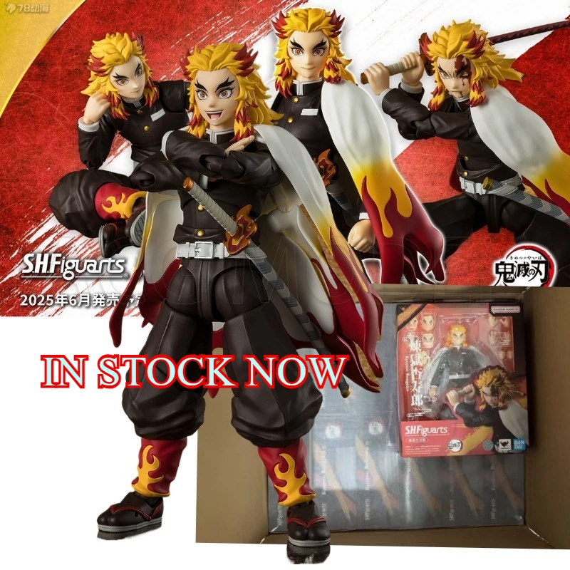 Disponibile Originale Bandai SHFiguarts SHF Demon Slayer Rengoku Kyoujurou Action Figure Giocattoli Collezione Modello Regalo