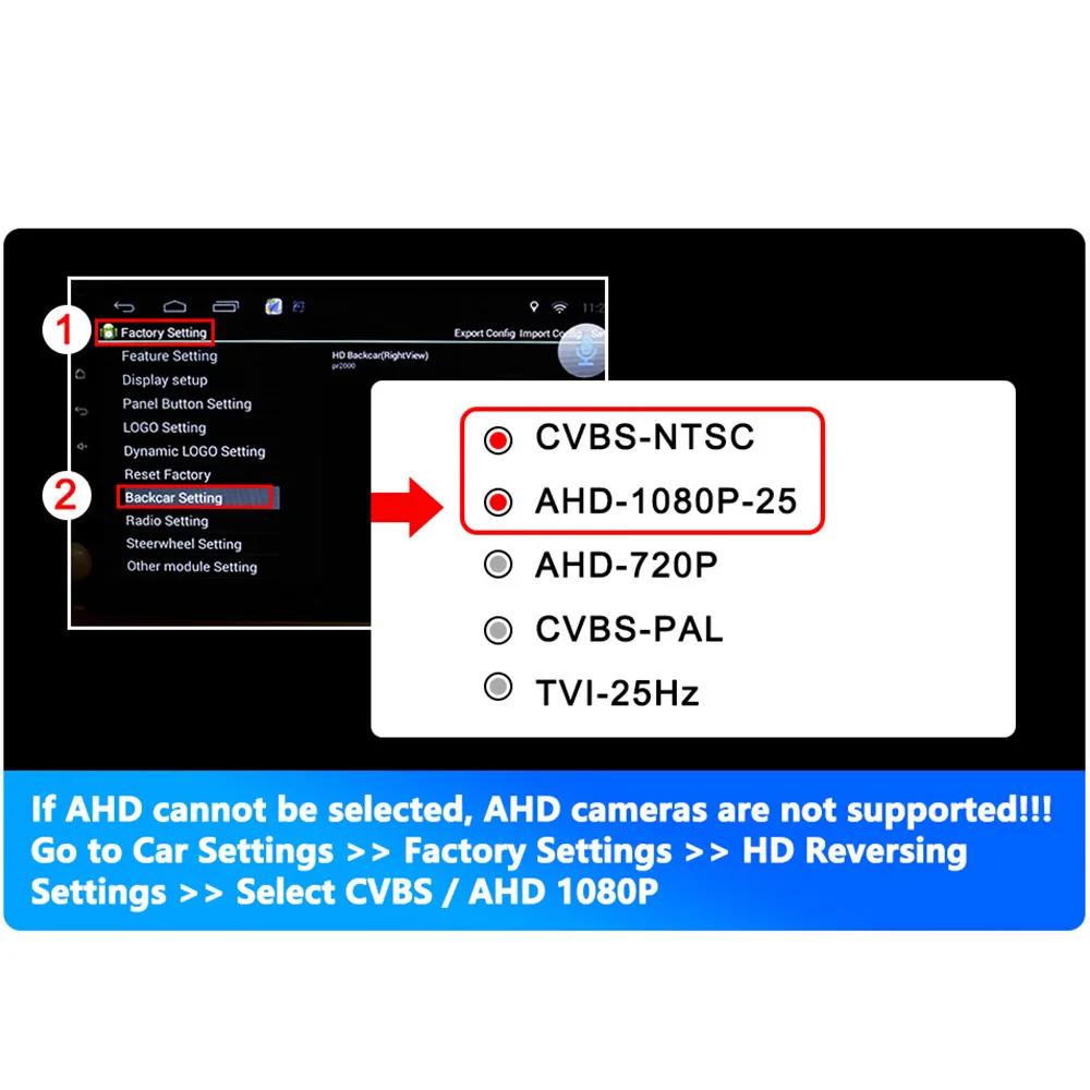 Smartour AHD 1080P CCD Car Front View Parking HD Night Vision Positive Waterproof Rear View Camera