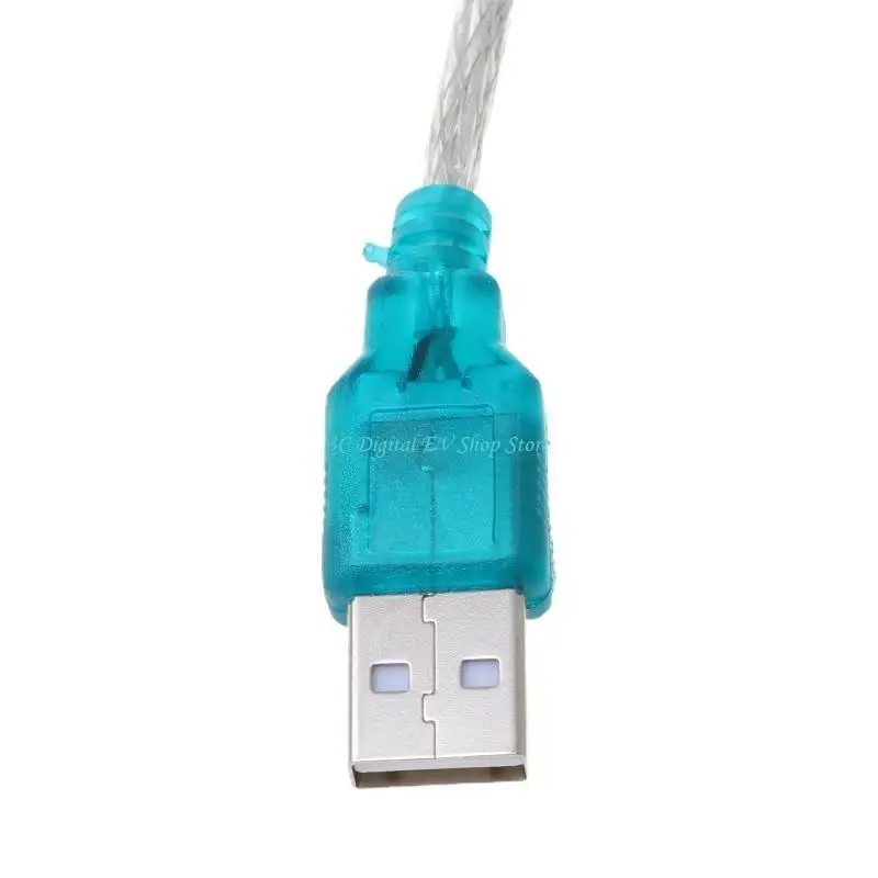 E74D Black USB auf RS232 RS-232 (DB9) Serienkabel-Standardadapter-Konverter für PC – Detail 5