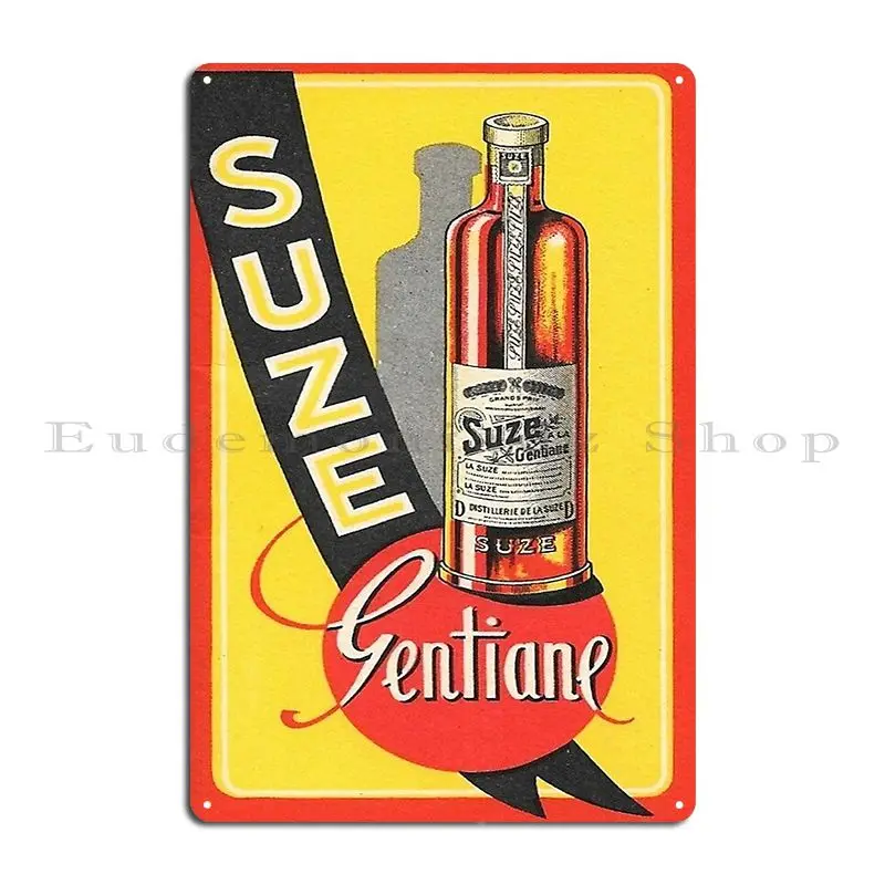 Suze Advertising Poster Vintage Gentiane Metal Sign Cave Character Party Bar Cinema Tin Sign Poster