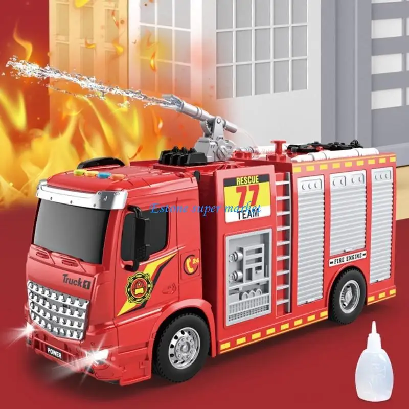 090B Transportation Toy Outdoor Truck Portable Sprinkler with Sound Light