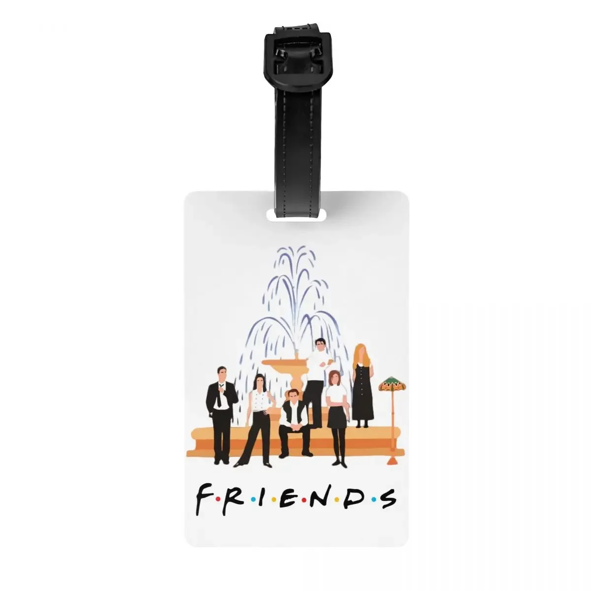 Custom Friends TV Show Luggage Tag Privacy Protection Baggage Tags Travel Bag Labels Suitcase