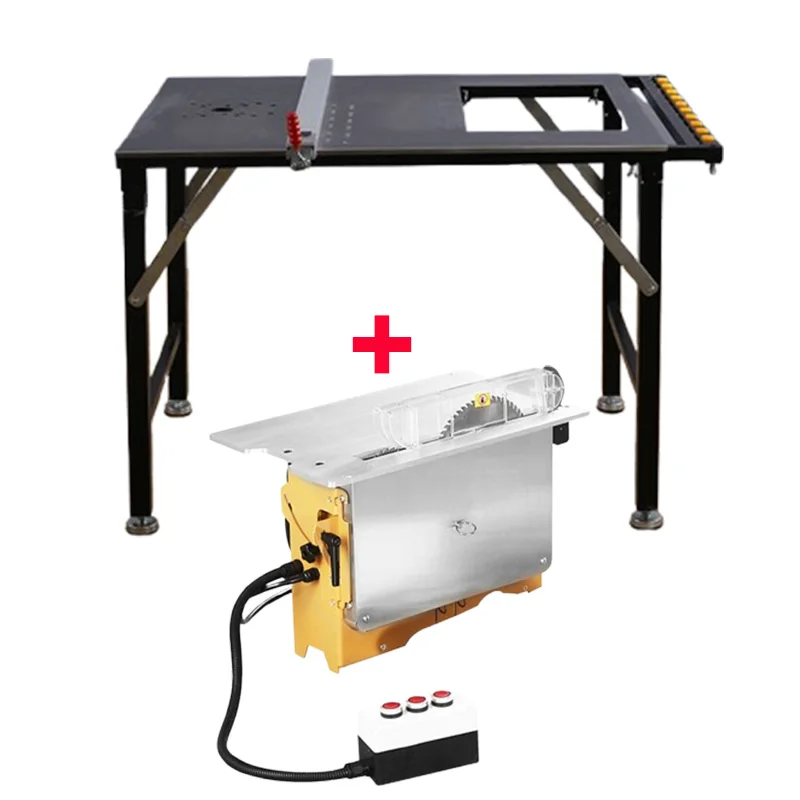 Table de travail de scie, ajout d'une scie sans poussière, multifonctionnelle pour le travail du bois, Machine de sciage, scie de Table Portable pour la menuiserie