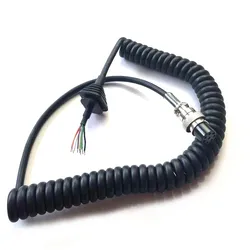 Ersatz handheld lautsprecher 8 pin ptt mikrofon mikrofon kabel für alinco radio EMS-57 EMS-53 DR-03T DR-06T dr635 dr620 dr435 radio