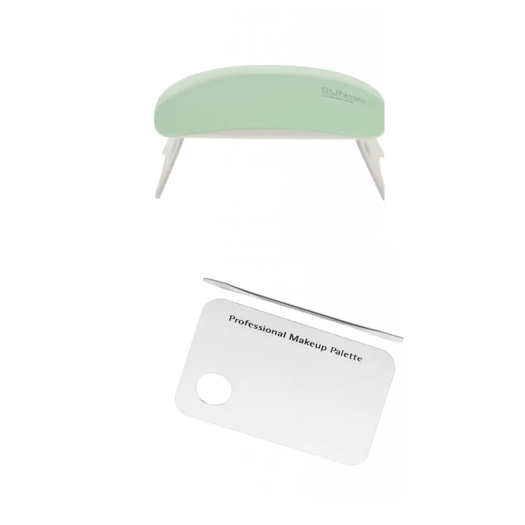 Light Lamp Gel Acrylic Polish Curing Nail Dryer + 6 Bulbs - Green, as described