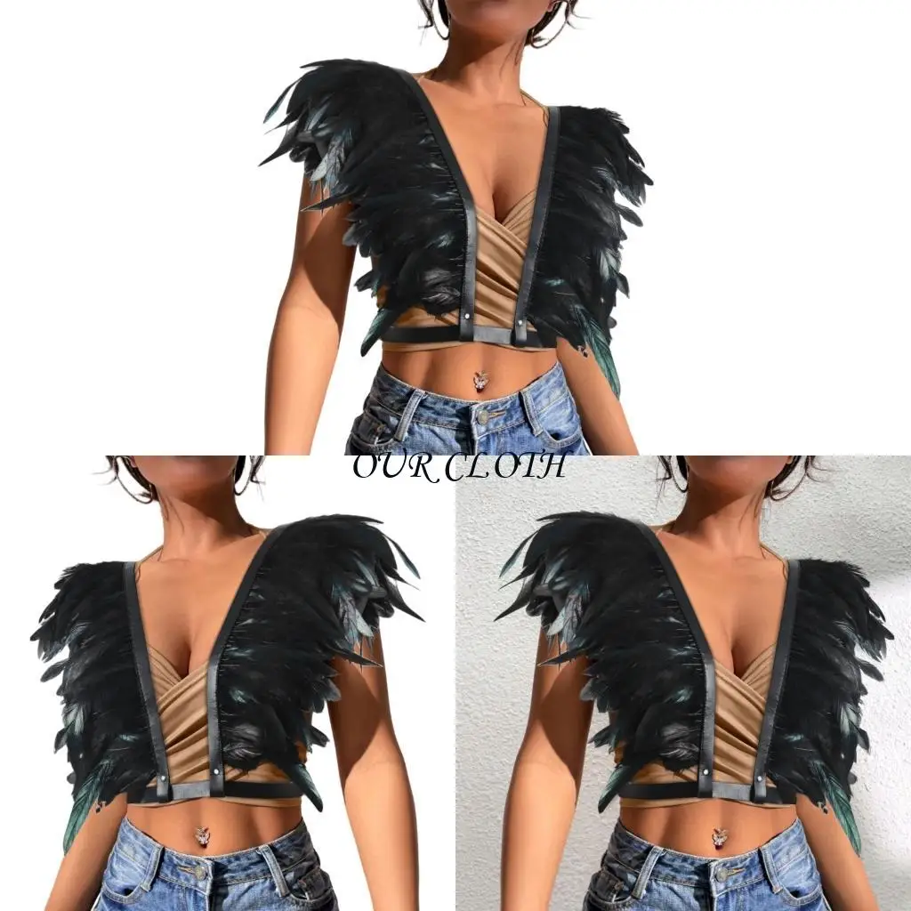 Gothic Shrug Shawl Shoulder Wrap Medieval Halloween Cosplay Costume Y1AC