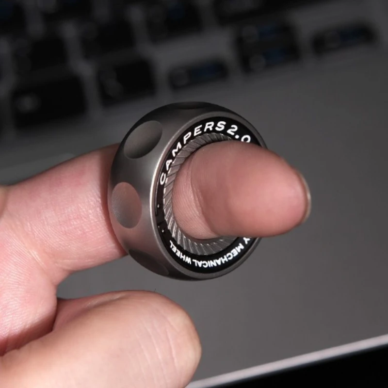 Magnetic Ring for Stress Relief Anti-Anxiety Fidget Toy Spinner Ring for Adults Cool Gadgets for Men Women, Birthday Gift Idea