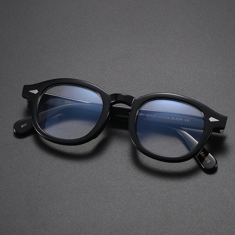 Johnny Depp Anti Blaues Licht Brillen Männer Lemtosh Gläser Frauen Computer Brille Luxus Marke Vintage Acetat Rahmen – Detail 16