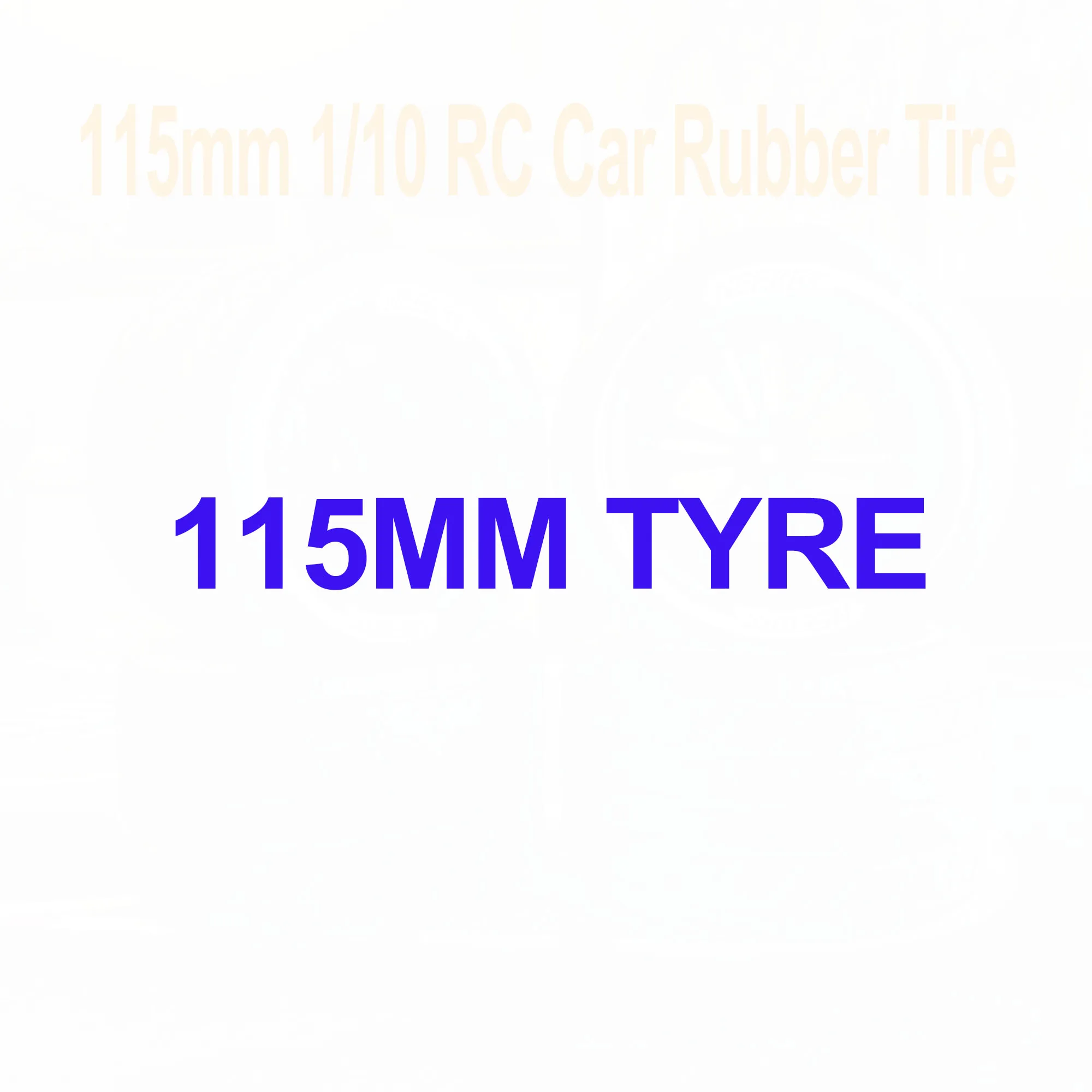 

4PCS NEEBRC 115mm 1/10 RC Car Rubber Tire Wheel Tyre 12mm Hex for RC Monster Off-road Buggy Redcat HPI Traxxas Savage XS TM