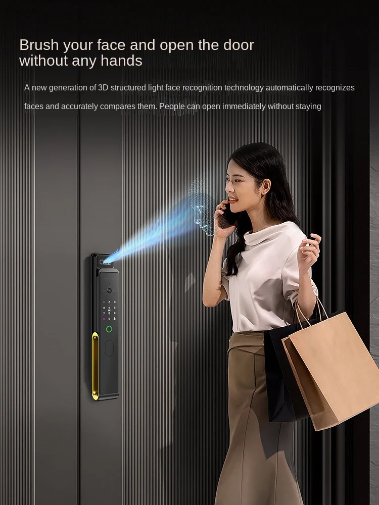 Facial recognition, intelligent fingerprint unlocking, door password communication, anti-theft door electronics