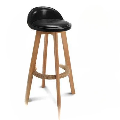 Wooden Nordic Modern Bar Stools Home High Swivel Leisure Back Chair Stool 63/73cm Seat Height