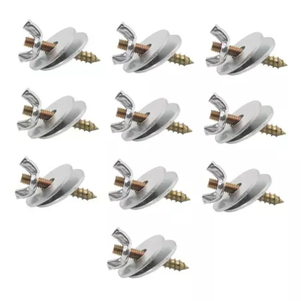 10set Birds Cage Standing Pole Tool Parrot House Metal Screw & Nut Kit Feeder Fixture Bird Cage Mounted Breeding Box Accessories