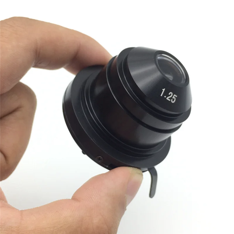 1 PCS Microscope Condenser (NA1.25) Optical Fittings With Variable Diaphragm Fit For Converging Light In Bright Field