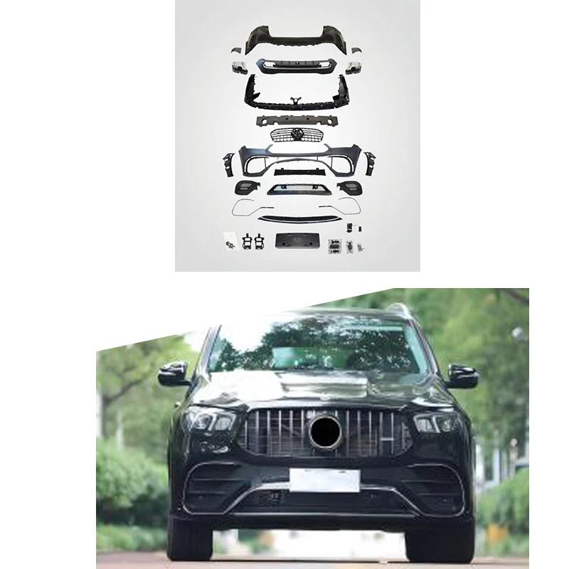 Facelift Auto Accessories For Mercedes-Benz 2020 2021 2022 2023 GLE63 W167 body kit  MODEL WITH REAR BUMPER&WHEEL TRIM