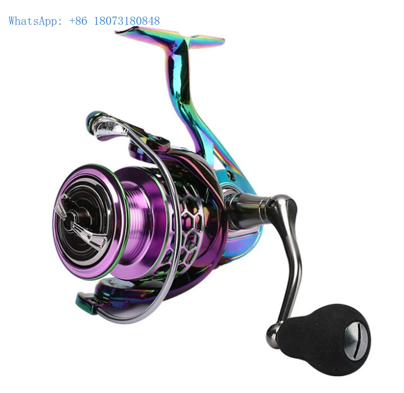 

9+1BB Metal 25kg Drag Saltwater Metal Colorful Fishing Wheel Rainbow Spinning Fishing Reel