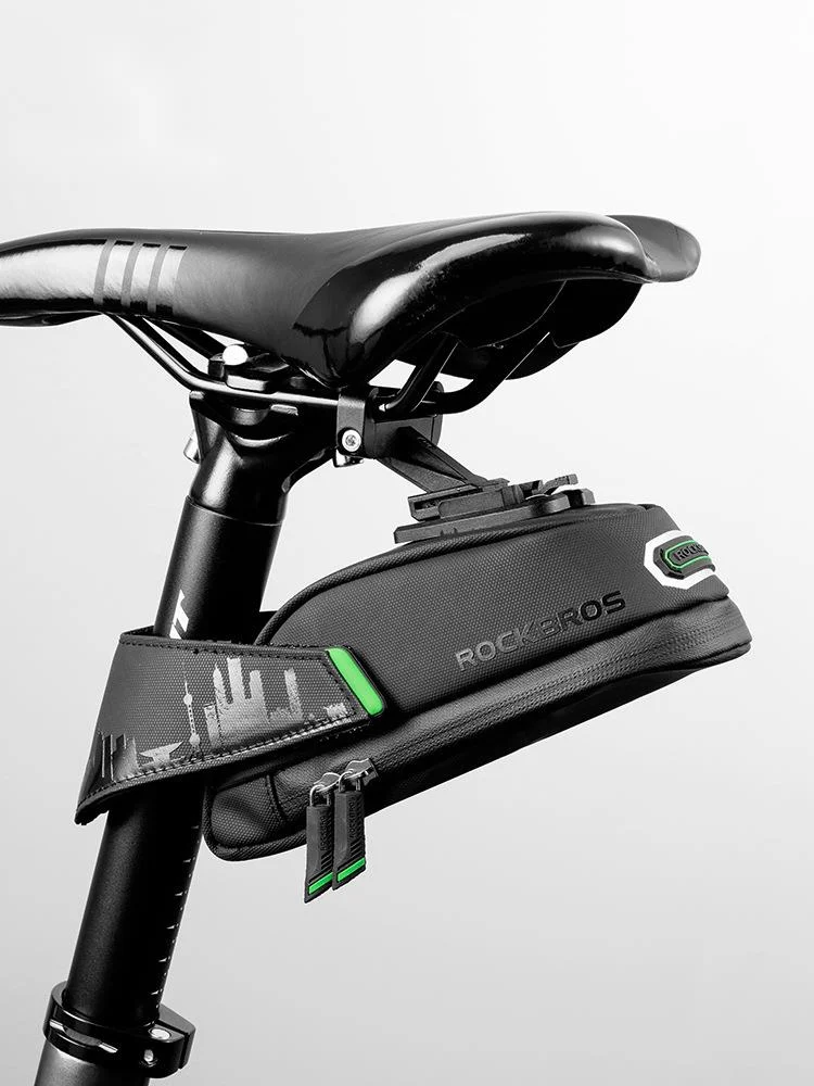 Bicycle tail mountain road bike, rear bag, riding cushion, seat pole, quick release saddle bag_voghion.com