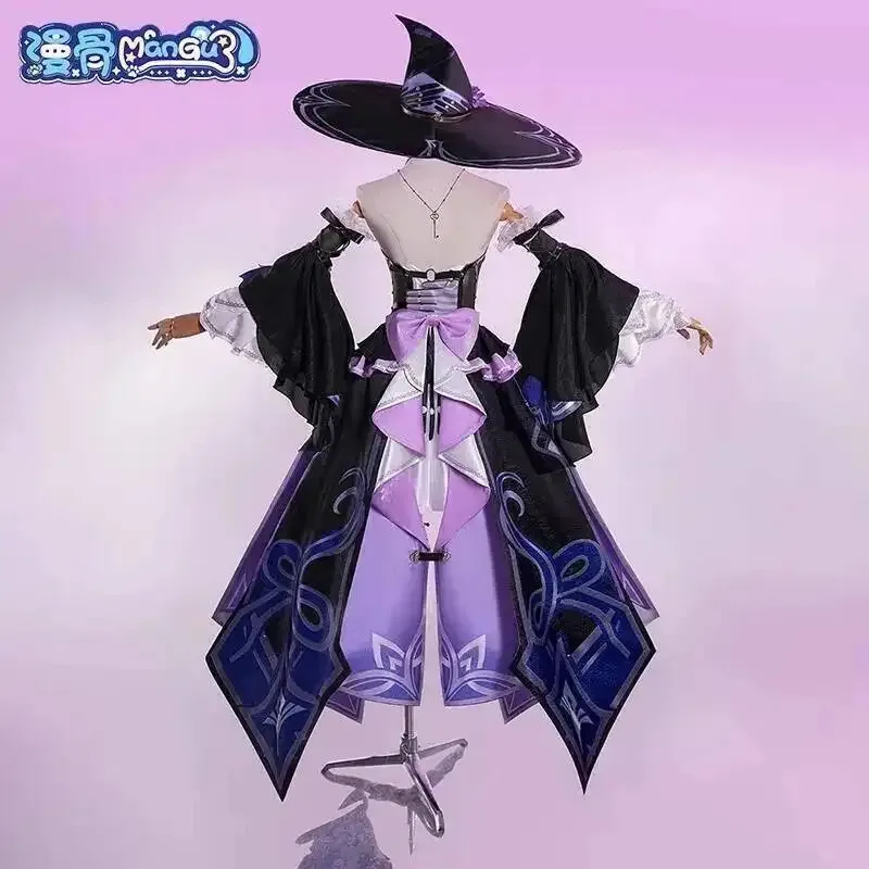Aa124LQHerta disfraz de Cosplay juego Honkai Star Rail peluca vestido sombrero uniforme sombreros mujeres hombres Halloween carnaval zapatos de juego de rol