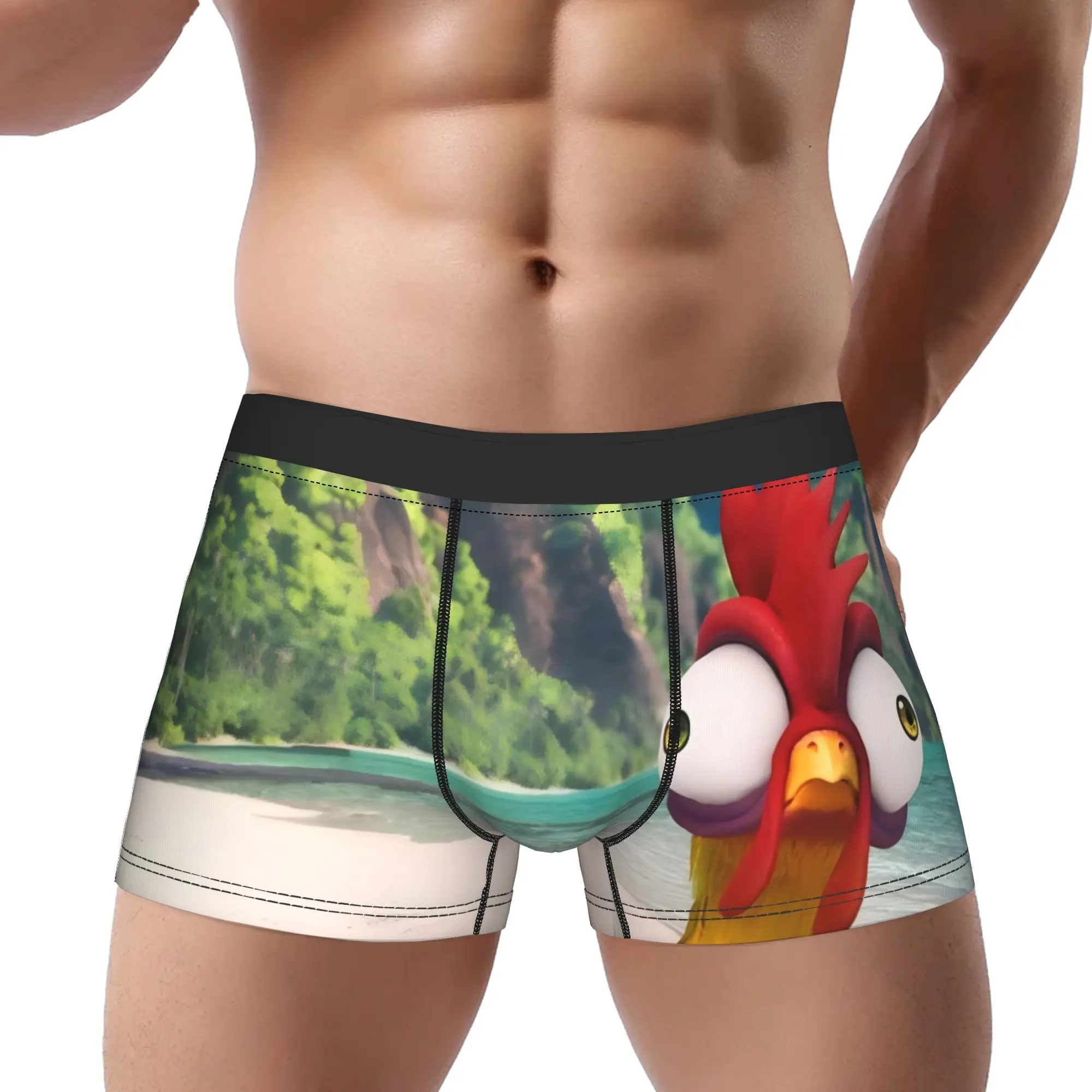 

Боксеры Moana Maui для взрослых 18+, трусы Moana Hei Hei Pua, дышащие трусики, мужское нижнее белье, сексуальные шорты, боксеры-брифы