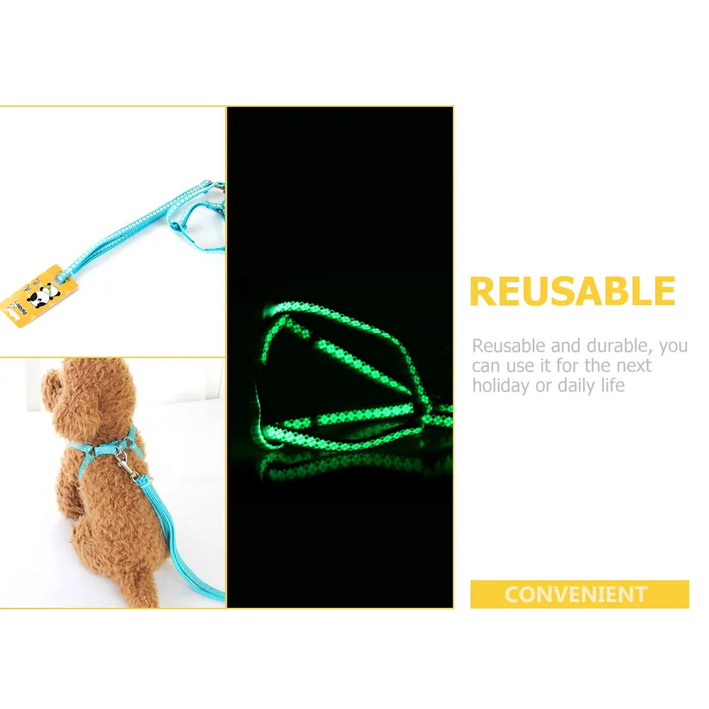 

Knitted Dog Leash for Puppies and Kittens Wear-Resistant Reflective Pet Leash Easy Control Long Length Outdoor Activity Running