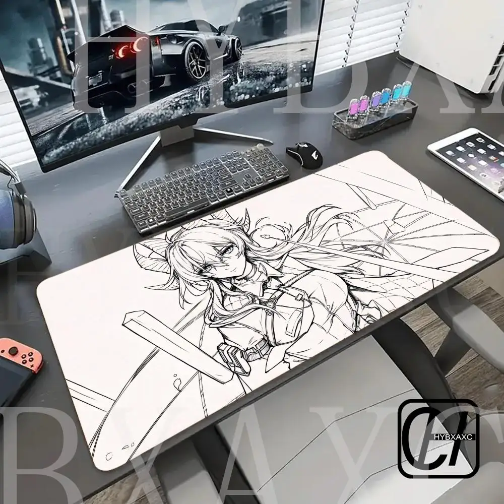 

Mouse Pad Anime Girl Zani Kawaii Mousepad Office PC Wuthering Waves HD Print Keyboard Pad Laptop HYBXAXC Accessories Desktop Mat