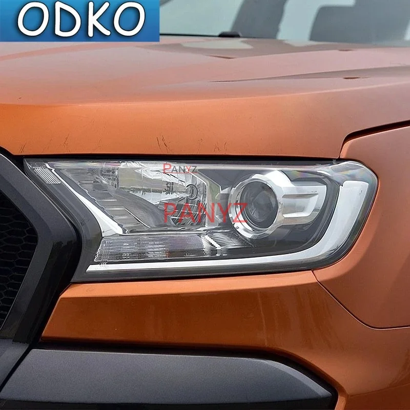 Car Headlight Protective Film Smoke Black Tint Wrap Vinyl TPU Sticker For Ford Ranger T6 F150 Focus MK4 Mondeo Explorer Mustang