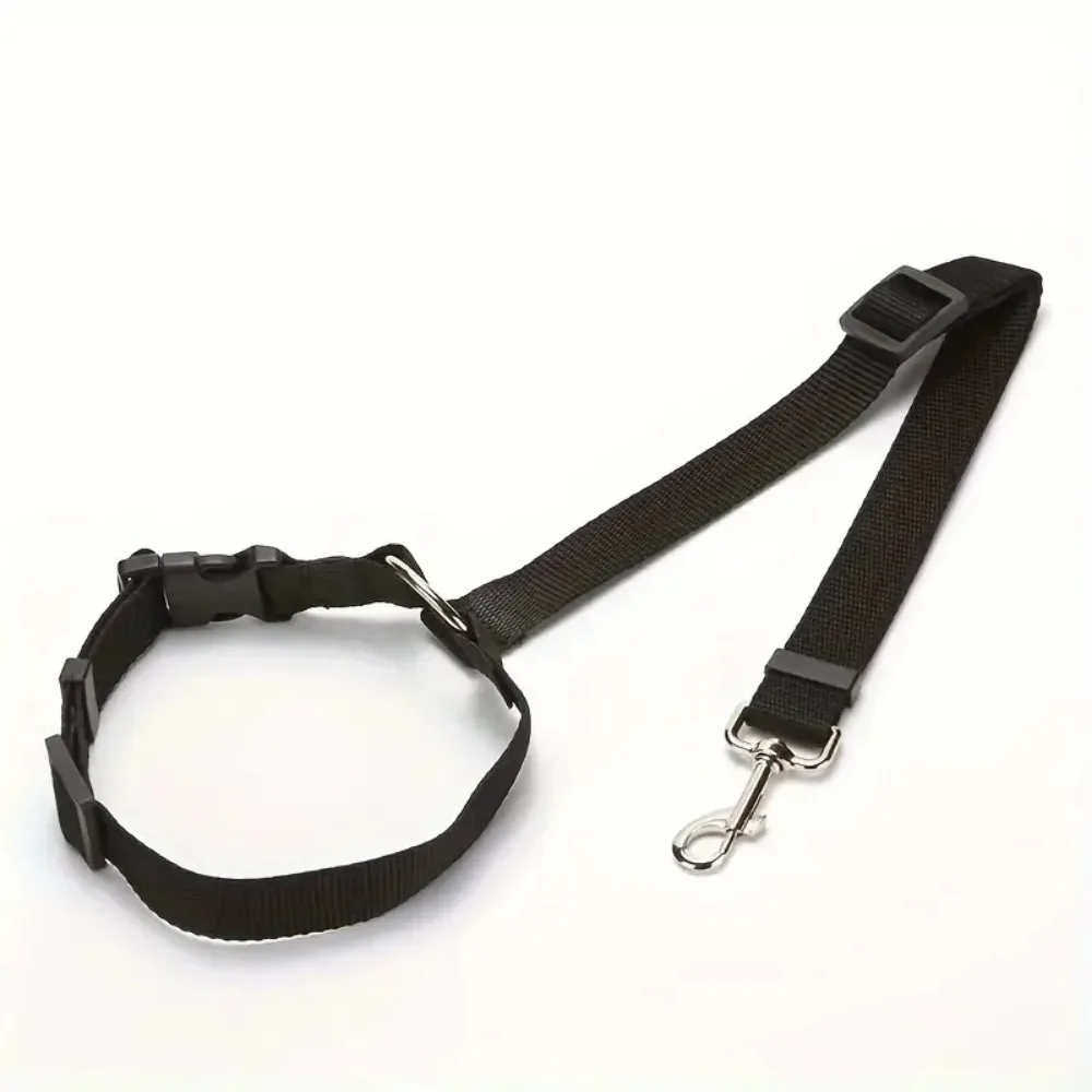 Cinturón de seguridad para perros y gatos, reposacabezas de coche, cuerda de seguridad ajustable, accesorios para perros pequeños, 1 ud.