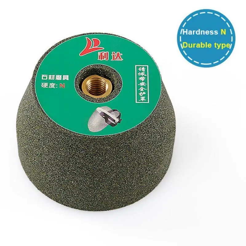 Imagem -06 - Silicon Carbide Grinding Stone Wheel Roda Copo Queima para Granito Mármore Concreto Alvenaria com M10 Rosca Arbor 1pc