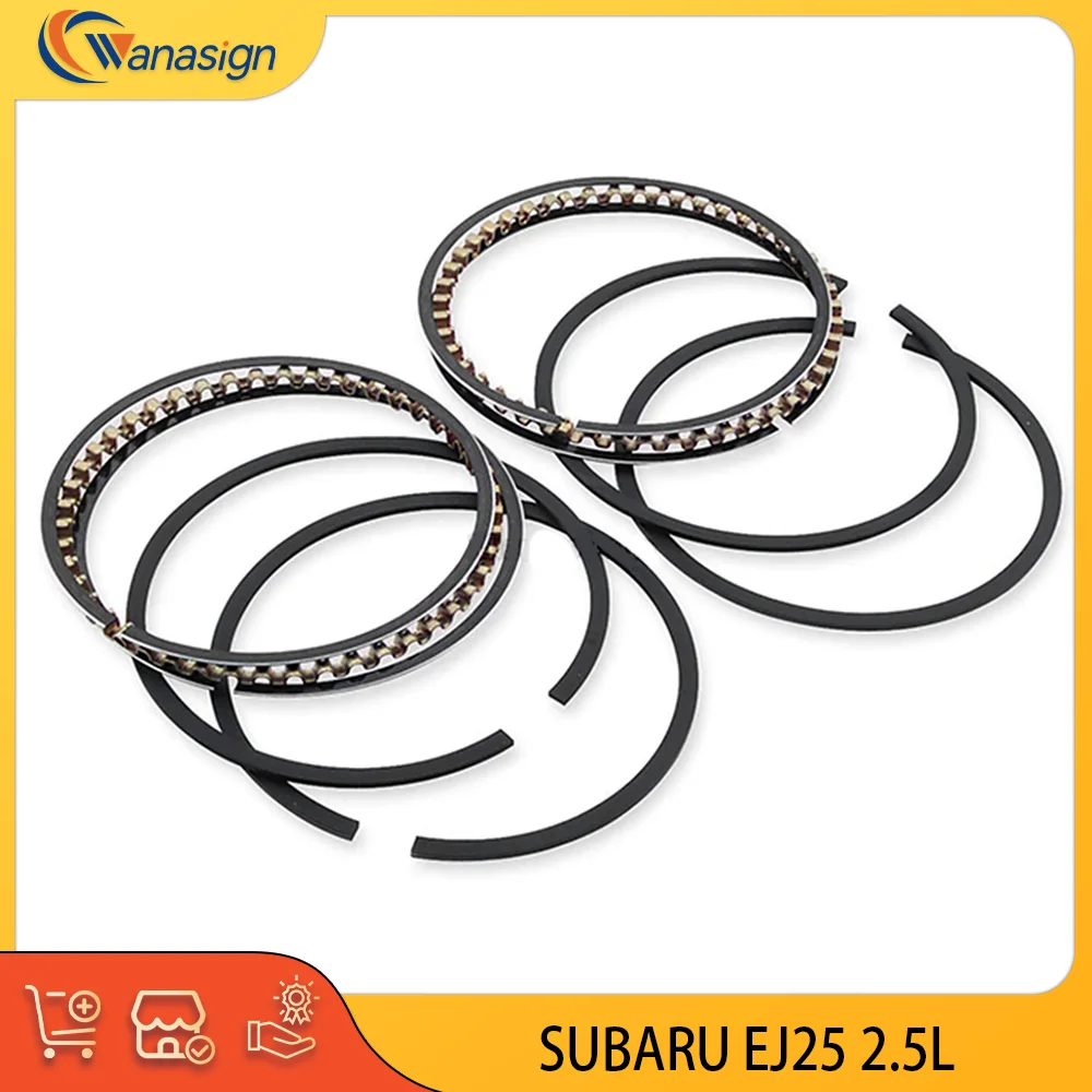 AUTO ENGINE PARTS Piston Ring KIT For Subaru Forester Impreza Legacy 2.5L 16v SOHC EJ25 1999-2008