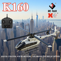 K160 Brushless Motor Remote Control Helicopter-Single Wing 4CH-6-Axis Gyroscope-Height Hovering-Suitable For Adults As Beginners