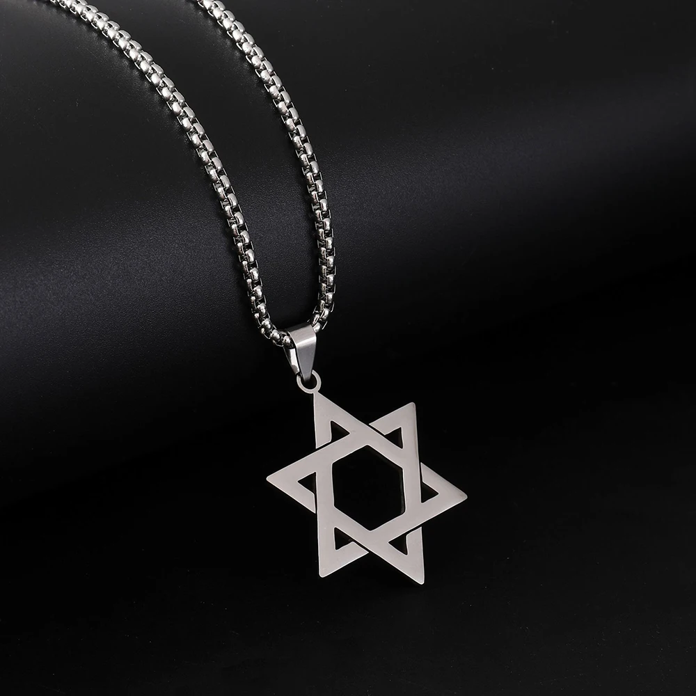 Movie Call Me By Your Name Elio Star of David Cosplay Necklace Unisex Alloy Choker Chain Gothic Pendant Jewelry Accessory