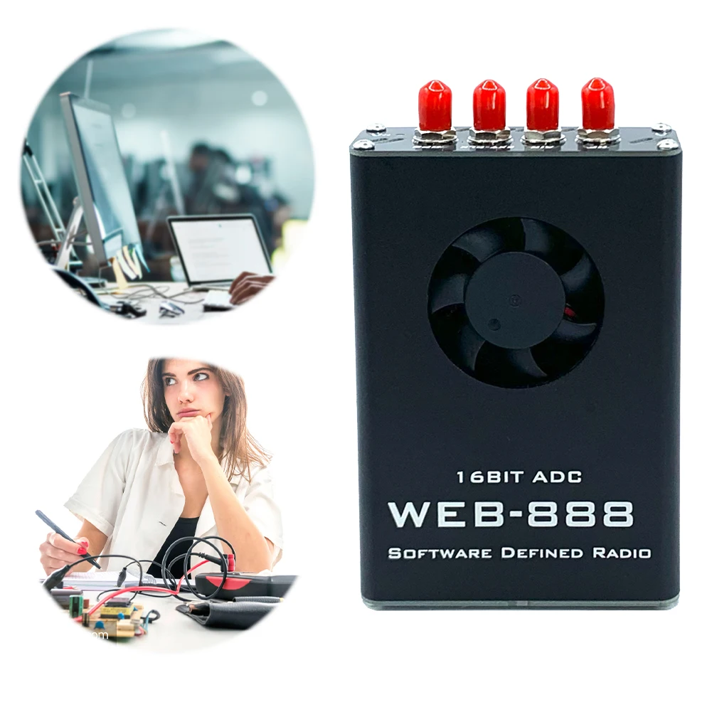 웹 888 16 비트 ADC 웹 소프트웨어 정의 라디오, GPS 모듈, 10 KHz ~ 60 MHz HF VHF SDR 라디오, 리시버 웹 SDR 라디오, 햄용