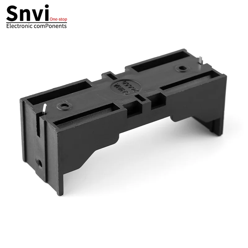 26650 Battery Holder for DIY - 1-Cell / 2-Cell Battery Holder with SMD Gold-Plated Contacts, 1-Cell Pin-Type Lithium Battery Com view 3