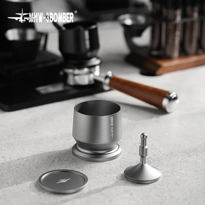 

MHW-3BOMBER Bomber Powder Connector, Bean Grinder Powder Cup Stainless Steel Italian Coffee Powder Dropper 58mm