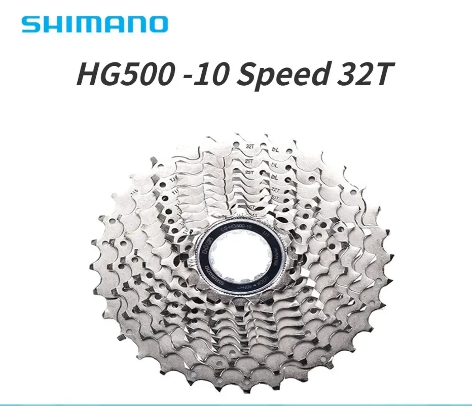 Shimano CS HG500 10 Speed Road Bicycle Cassette Sprocket For 10s 10v 12-28T 11-25/32T/34T 36T Freewheel Road Bike Accessories