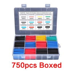 127-750pcs Thermoretractile Heat Shrink Tubing set Wire Connectors Heat Shrink Tube Wrapping for Cable Heat-shrinkable Sheath