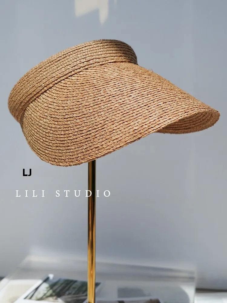 minimalist-sun-protection-women's-hat-empty-top-cap-casual-style-summer-fashion-youth-suitable-uv-protection-sunscreen-hat