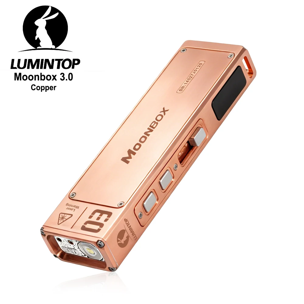 Lampe torche LED EDC rechargeable par USB-C, lanterne de camping en cuivre, titane et aluminium, lampe de poche magnétique pour extérieur, éclairage RGB UV