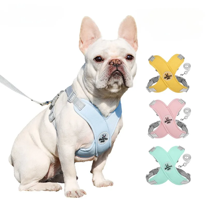 

Dog Leash Pet Chest Harness Vest Style Reflective Outdoor Dog Walking Leash