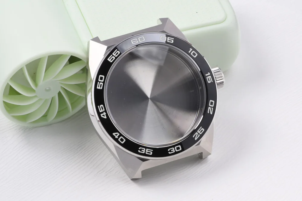 Edelstahl-Uhrengehäuse C3, superleuchtendes Saphir-Tauchgehäuse, passend für Seiko-Modifikationen für NH35A/36A/4R/6R Automatikwerk-Teile – Detail 1