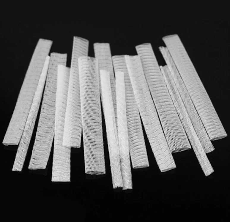 15 pezzi 1 confezione bianco trucco pennelli cosmetici protezione protezioni in rete copertura 120 mm x 12 mm nuovo e di alta qualità