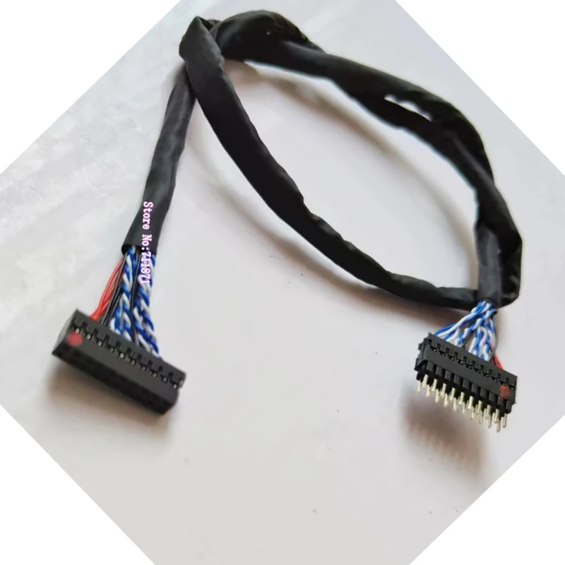 20 Pin LVDS Screen Cable Extension Cable Cord 50 25 cm 2.0 Pitch 20Pin LVDS Extend Line wire 20 needle 20P Male Female Lengthen