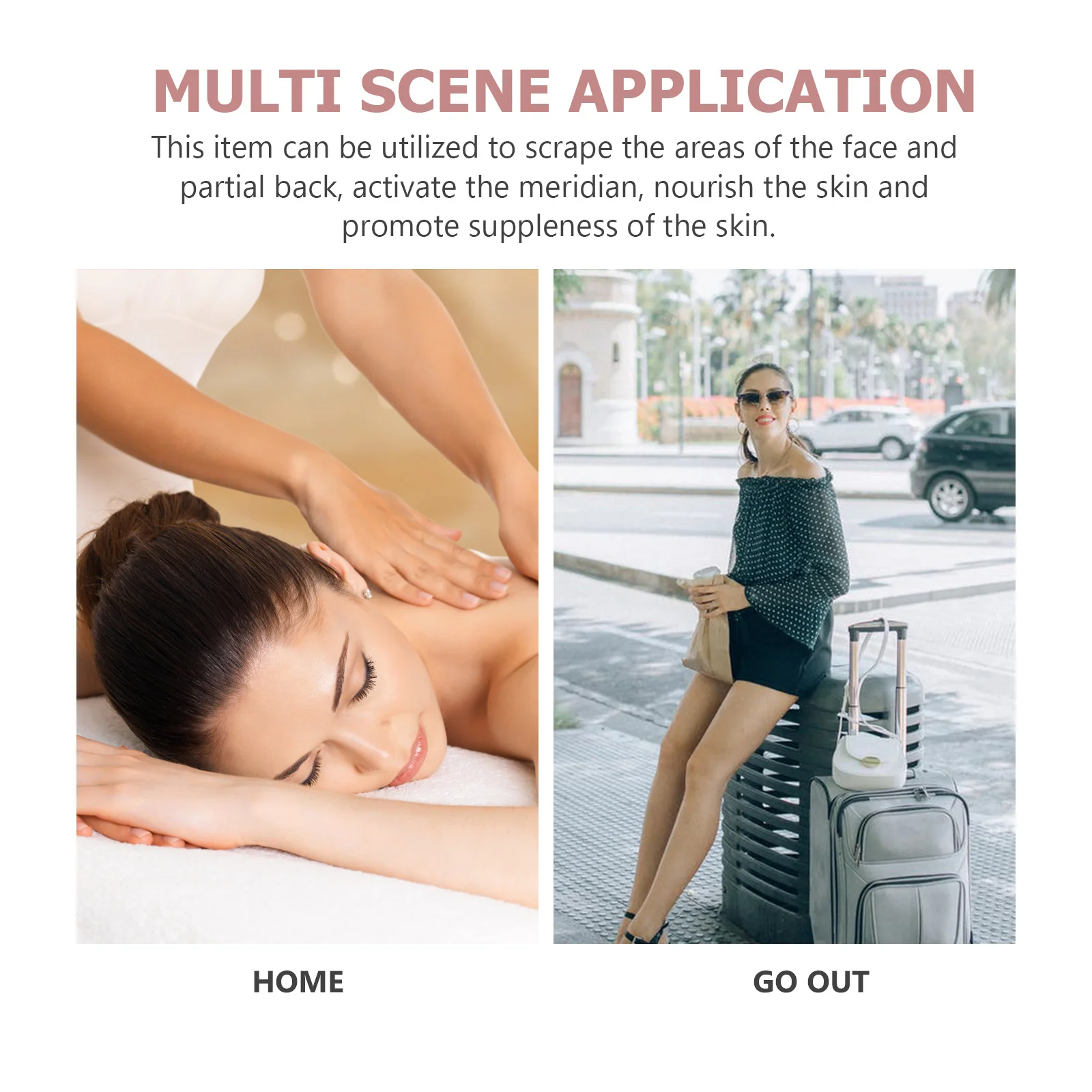 ลูกกลิ้งนวดหน้าหยก 2 ชิ้น อุปกรณ์ดูแลผิวหน้า นวดหน้า นวดตา นวดตัว พกพาสะดวก ลูกกลิ้งนวดเพื่อความงาม ลูกกลิ้งดูแลผิว