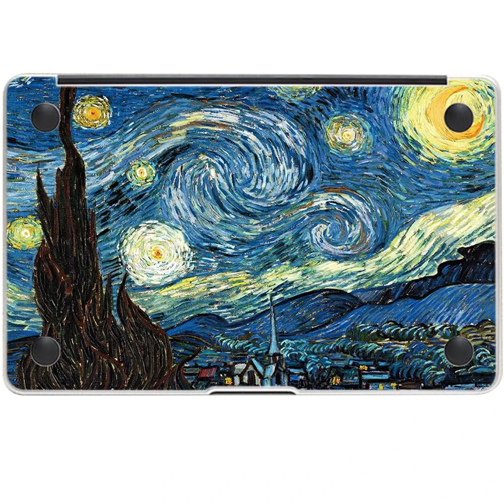 2 in 1 Starry Night MacBook New Pro 13 PC Hard Case Cover&Silicone Keyboard Cover for MacBook New Pro 13 with Touch bar A2159